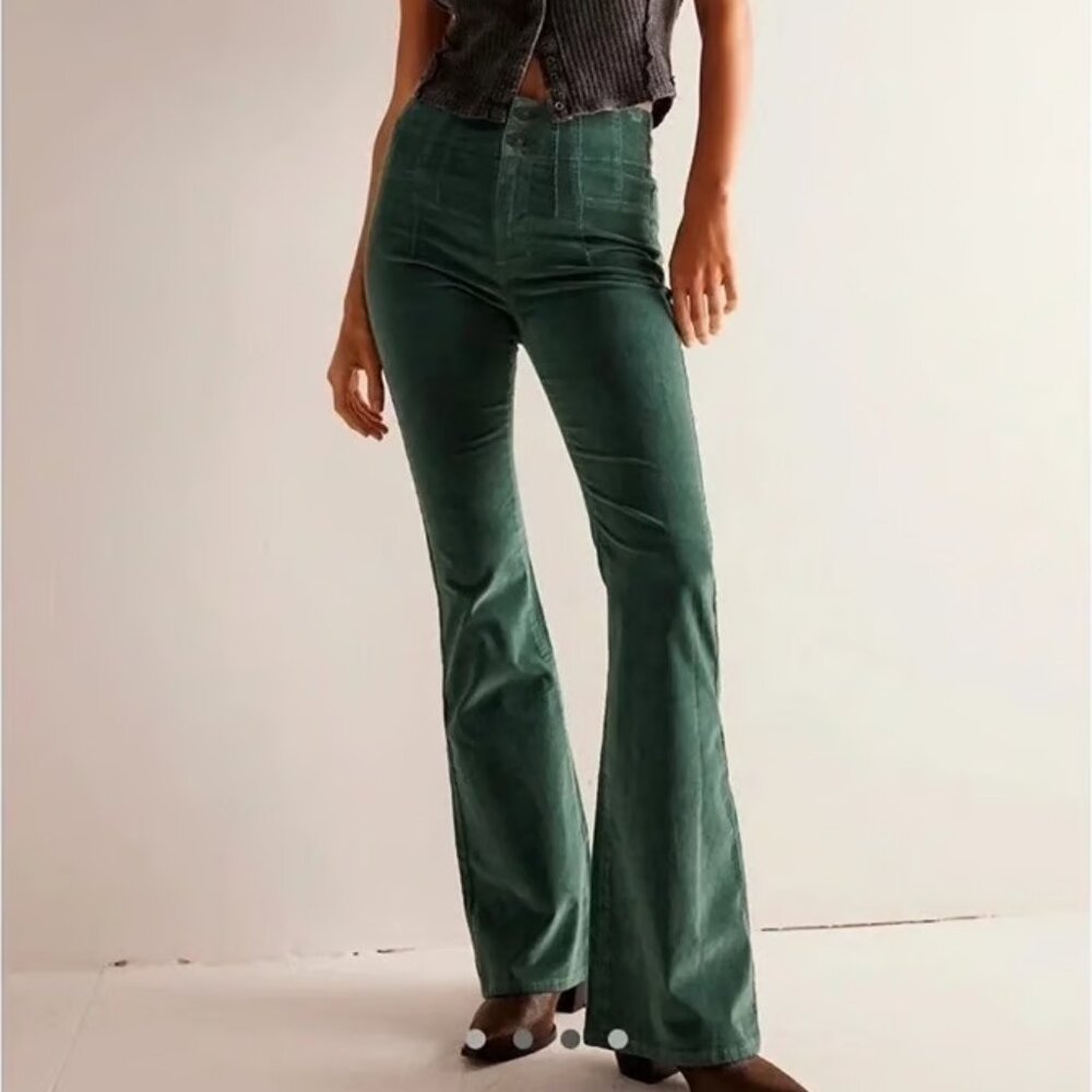 We The Free Size 26 Jayde Cord Flare Jean Teal